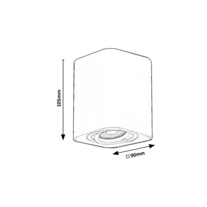 Rabalux - Reflektor 1xGU10/42W/230V bela