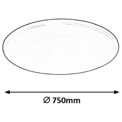 Rabalux - LED Zatemnitvena stropna svetilka RGB LED/60W/230V + DU