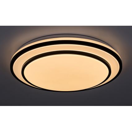 Rabalux - LED Zatemnitvena stropna svetilka LED/40W/230V 3000-6500K črna + Daljinski upravljalnik