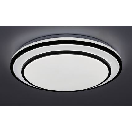 Rabalux - LED stropna svetilka z možnostjo zatemnitve LED/40W/230V 3000-6500K črna, premer 49 cm + daljinski upravljalnik