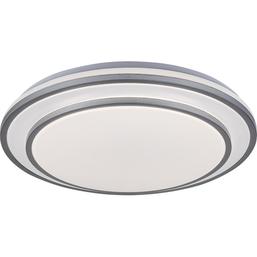 Rabalux - zatemnjevalna LED stropna svetilka LED/40W/230V 3000-6500K srebrna, premer 49 cm + daljinski upravljalnik