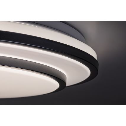 Rabalux - zatemnjevalna LED stropna svetilka LED/40W/230V 3000-6500K srebrna, premer 49 cm + daljinski upravljalnik