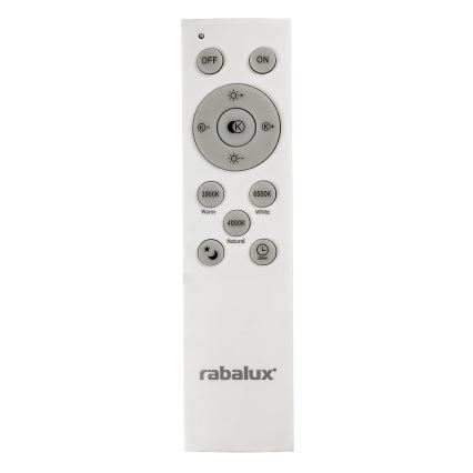 Rabalux - zatemnjevalna LED stropna svetilka LED/40W/230V 3000-6500K srebrna, premer 49 cm + daljinski upravljalnik