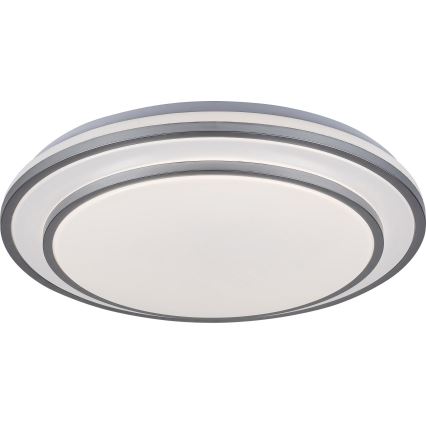 Rabalux - zatemnjevalna LED stropna svetilka LED/40W/230V 3000-6500K srebrna, premer 49 cm + daljinski upravljalnik