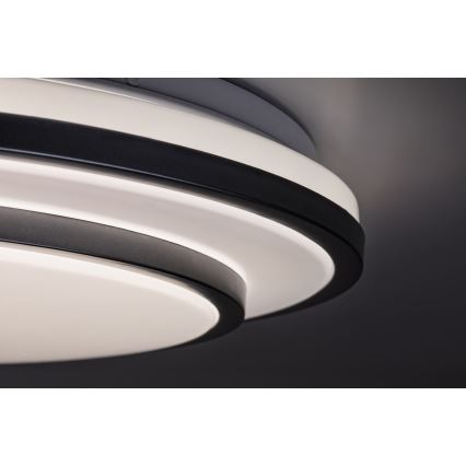 Rabalux - zatemnjevalna LED stropna svetilka LED/40W/230V 3000-6500K srebrna, premer 49 cm + daljinski upravljalnik