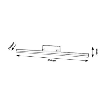 Rabalux - LED Kopalniška luč za osvetlitev ogledala LED/18W/230V 63 cm IP44