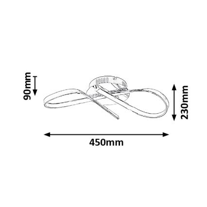 Rabalux - LED Stropna svetilka LED/20W/230V