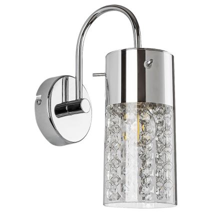 Rabalux - Kopalniška stenska svetilka 1xE14/40W/230V IP44 sijajni krom