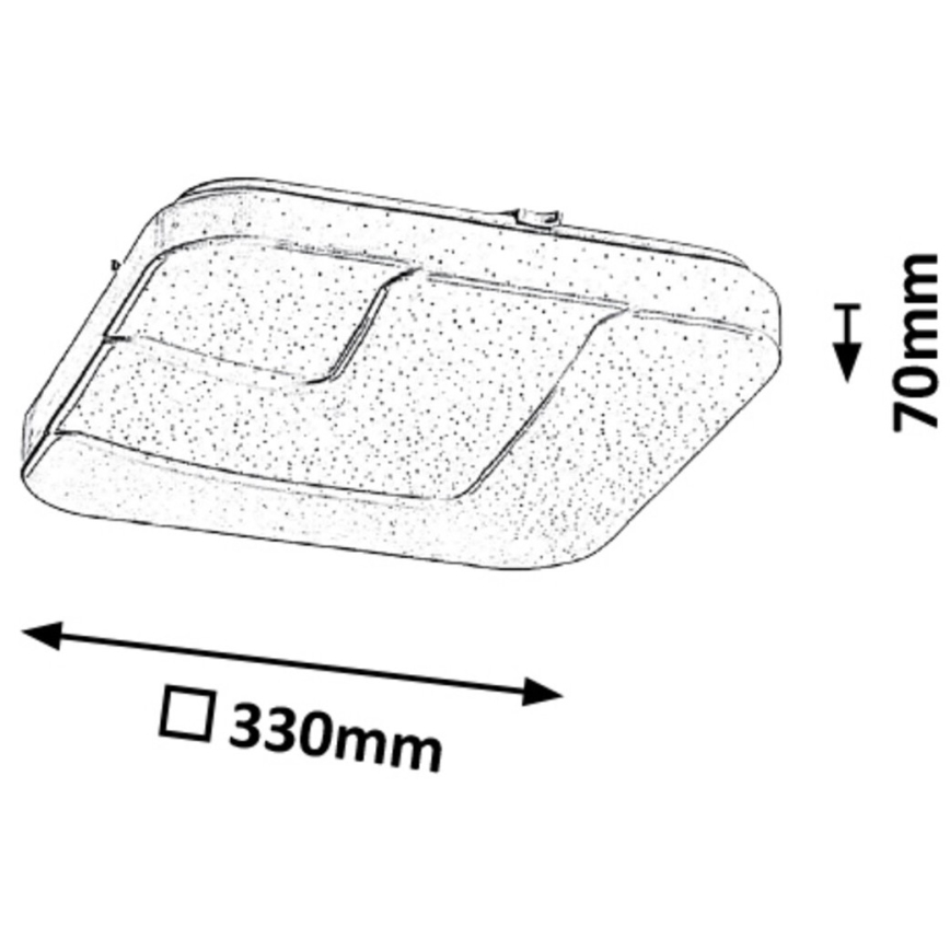 Rabalux - LED Stropna svetilka LED/18W/230V 33x33 cm
