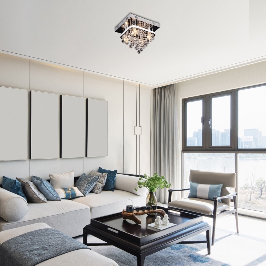 Rabalux - Kristalni nadgradni lestenec LED/23W/230V + 4xE14/40W