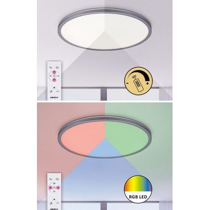 Rabalux - LED RGB Zatemnitvena stropna svetilka LED/22W/230V Wi-Fi Tuya + Daljinski upravljalnik