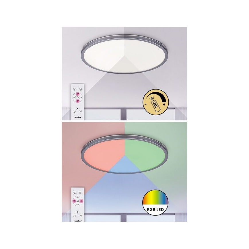 Rabalux - LED RGB Zatemnitvena stropna svetilka LED/22W/230V Wi-Fi Tuya + Daljinski upravljalnik