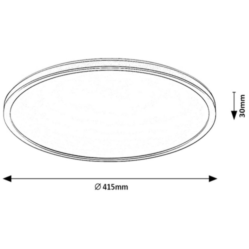 Rabalux - LED RGB zatemnljivo stropno svetilo LED/22W/230V Wi-Fi Tuya + daljinski upravljalnik, premer 41,5 cm