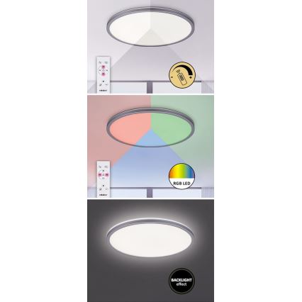 Rabalux - LED RGB zatemnljivo stropno svetilo LED/22W/230V Wi-Fi Tuya + daljinski upravljalnik 42x42 cm
