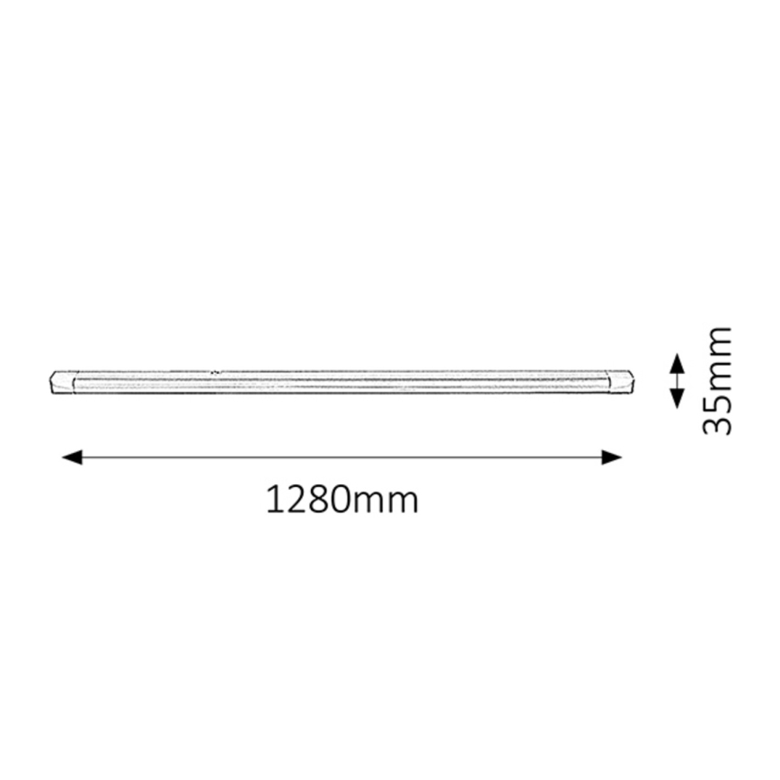 Rabalux - LED Podelementna kuhinjska svetilka 1xG13/36W/230V 128 cm