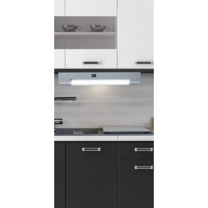 Rabalux - LED Podelementna kuhinjska svetilka BAND LIGHT 1xG13/10W/230V 39,5 cm srebrna