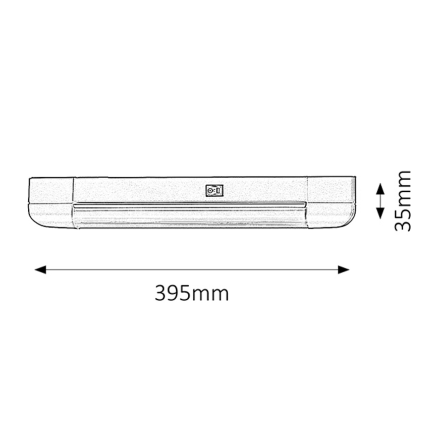 Rabalux - LED Podelementna kuhinjska svetilka BAND LIGHT 1xG13/10W/230V 39,5 cm srebrna