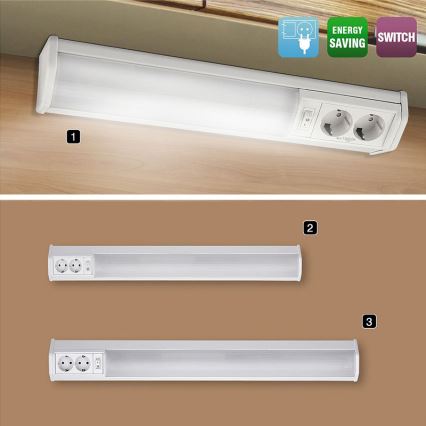 Rabalux - LED Podelementna kuhinjska svetilka z sockets G13/15W/230V