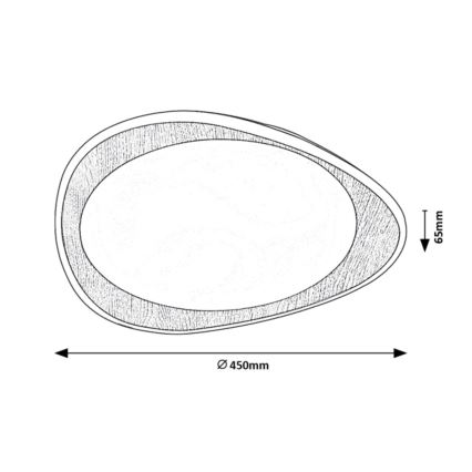 Rabalux - LED stropna svetilka LED/24W/230V
