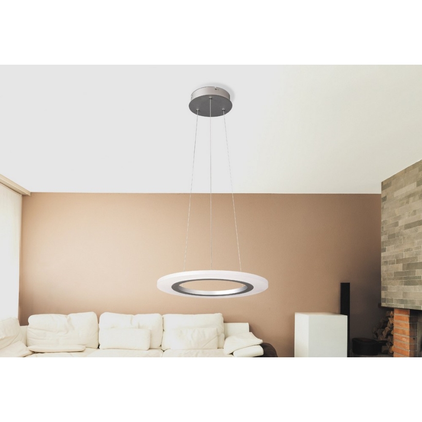 Rabalux 2428 - LED Lestenec ADRIENNE LED/20W/230V srebrni