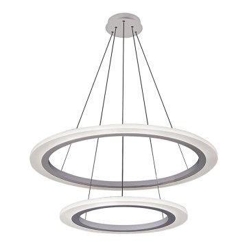 Rabalux 2429 - LED Lestenec ADRIENNE LED/62W/230V srebrni