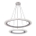 Rabalux 2429 - LED Lestenec ADRIENNE LED/62W/230V srebrni