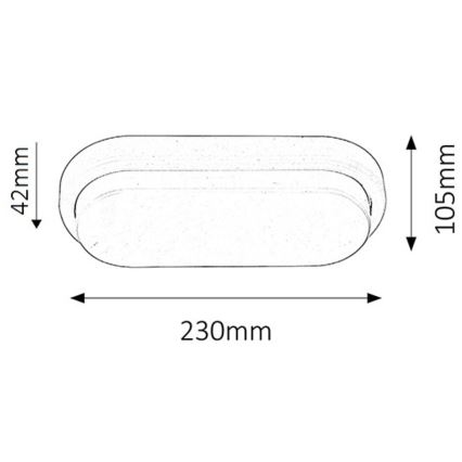 Rabalux - LED Stropna kopalniška svetilka LED/15W IP54