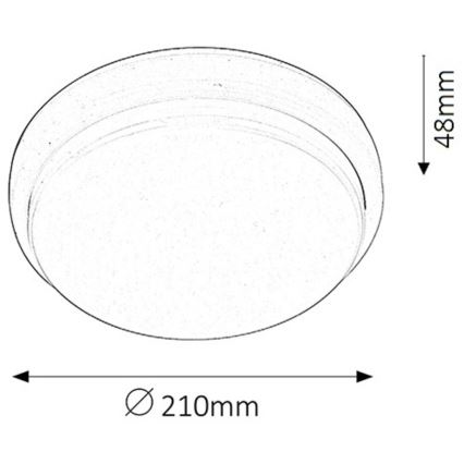 Rabalux - LED Stropna kopalniška svetilka LED/15W IP54