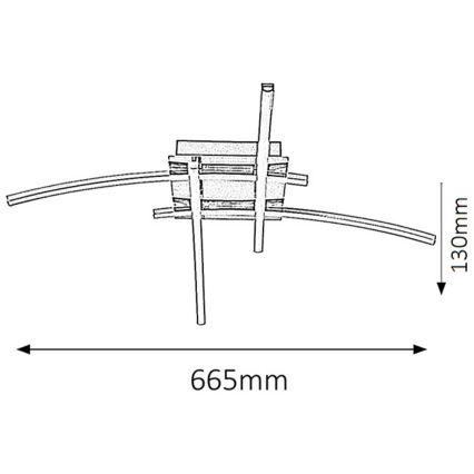 Rabalux - LED Stropna svetilka 4xLED/6W