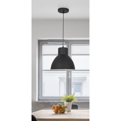 Rabalux - Viseča svetilka 1xE27/60W/230V, črna, premer 27,5 cm