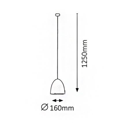 Rabalux 2589 - Lestenec OLIVIA 1xE27/60W/230V