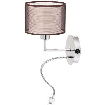 Rabalux - Stenska svetilka E27/60W + LED/1W