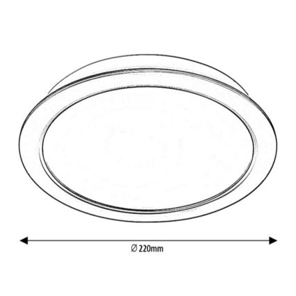 Rabalux - LED Vgradna svetilka LED/24W/230V pr. 22 cm