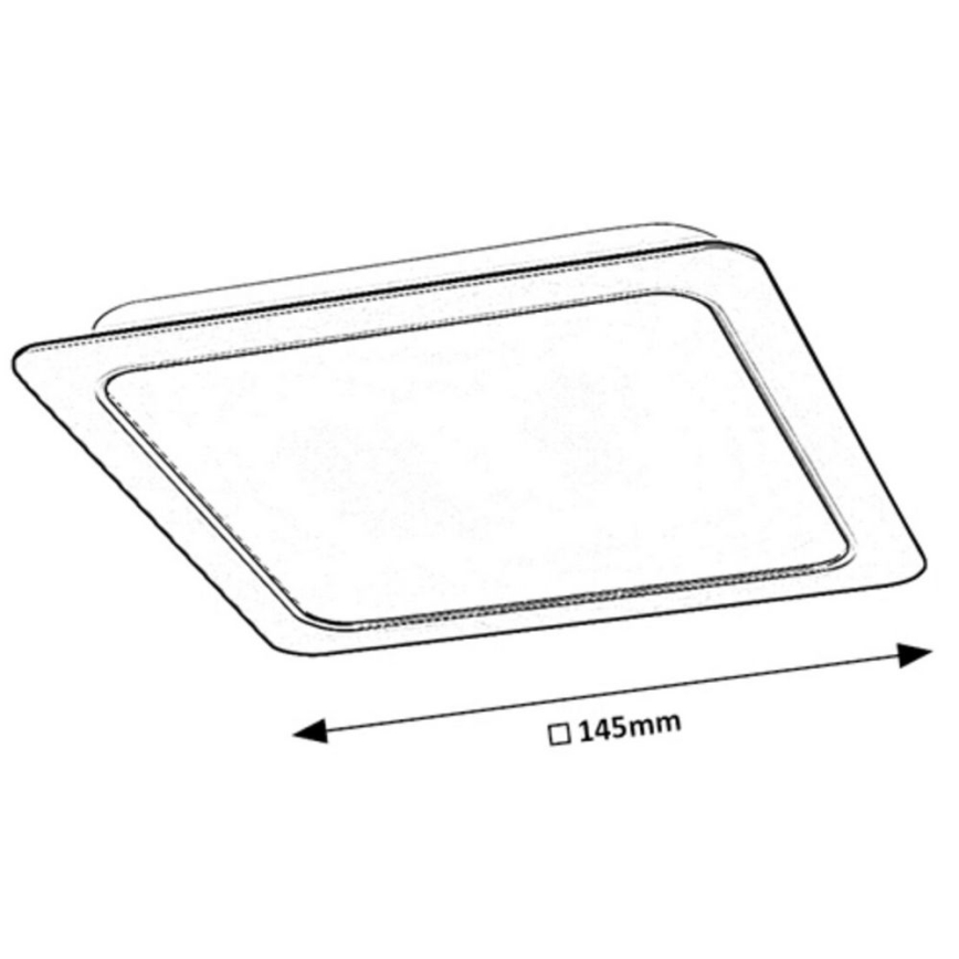 Rabalux - LED Vgradna svetilka LED/12W/230V 14,5x14,5 cm