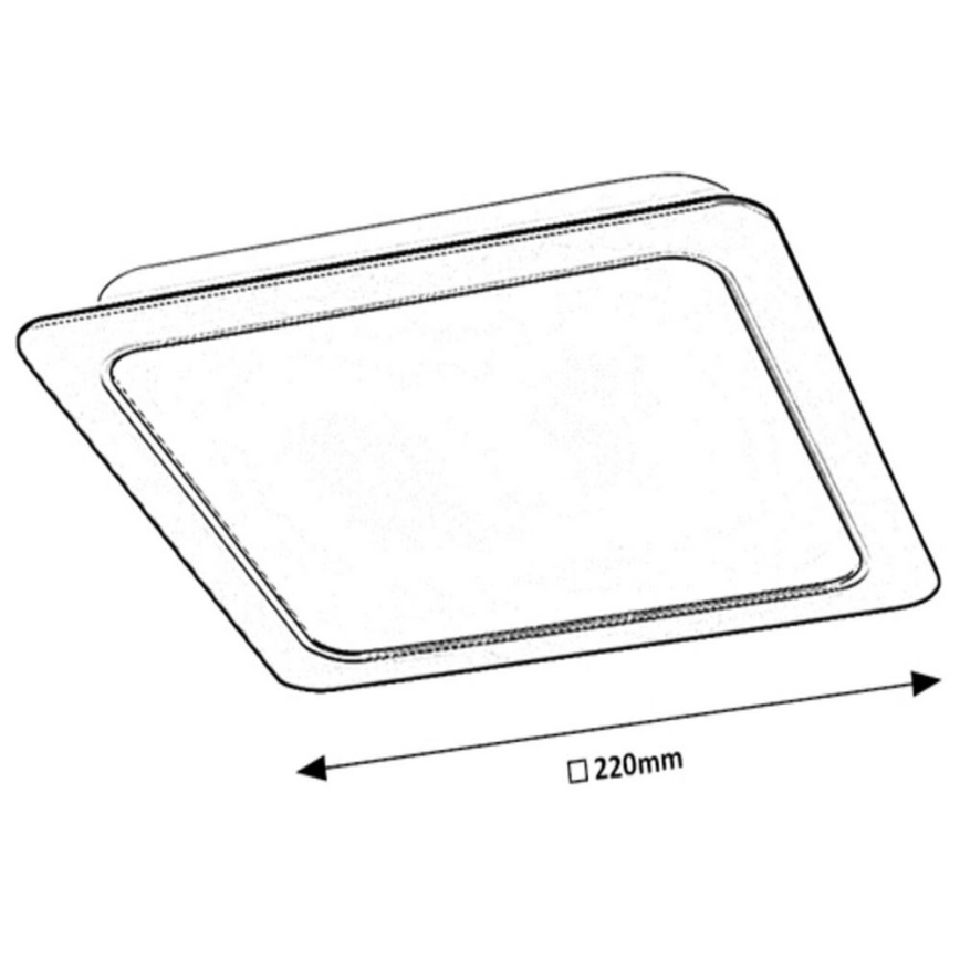 Rabalux - LED Vgradna svetilka LED/24W/230V 22x22 cm