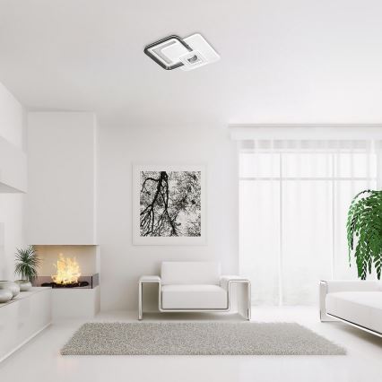 Rabalux - LED zatemnjevalna stropna svetilka LED/48W/230V 3000K/4000K/6000K + daljinski upravljalnik 49,5x49,5 cm