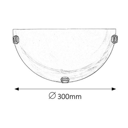 Rabalux - Stensko svetilo 1xE27/60W/230V, alabastrno steklo