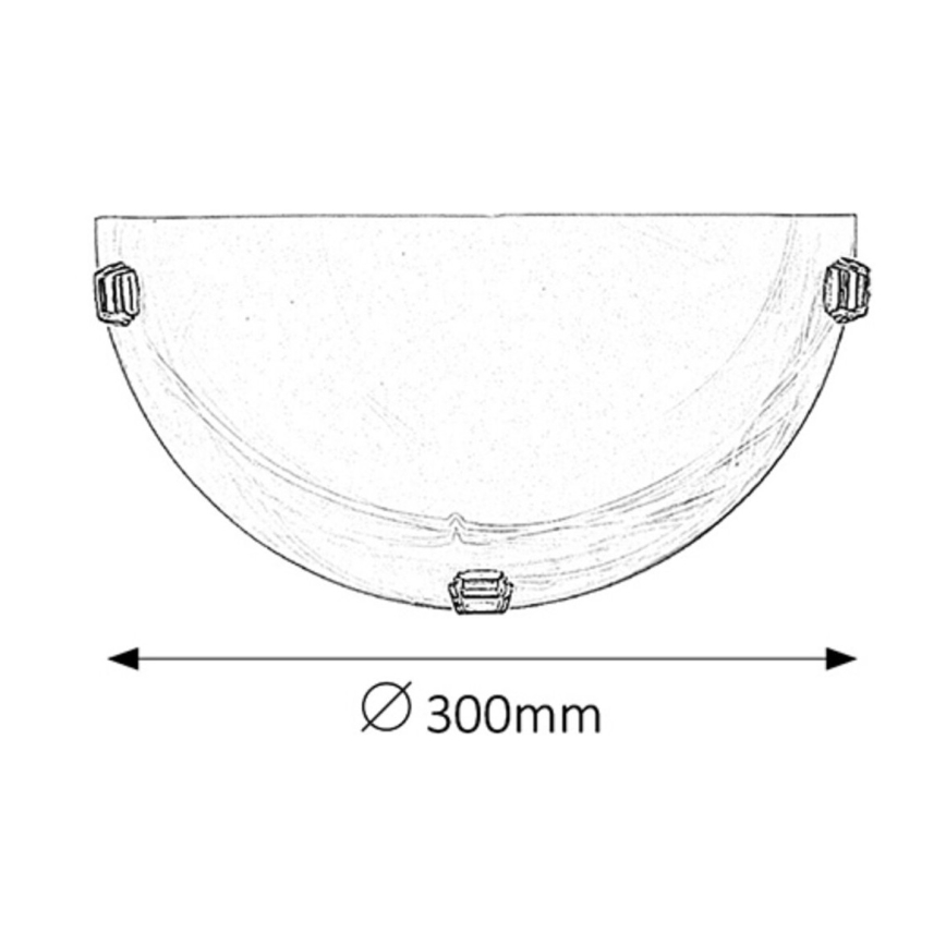 Rabalux - Stensko svetilo 1xE27/60W/230V, alabastrno steklo