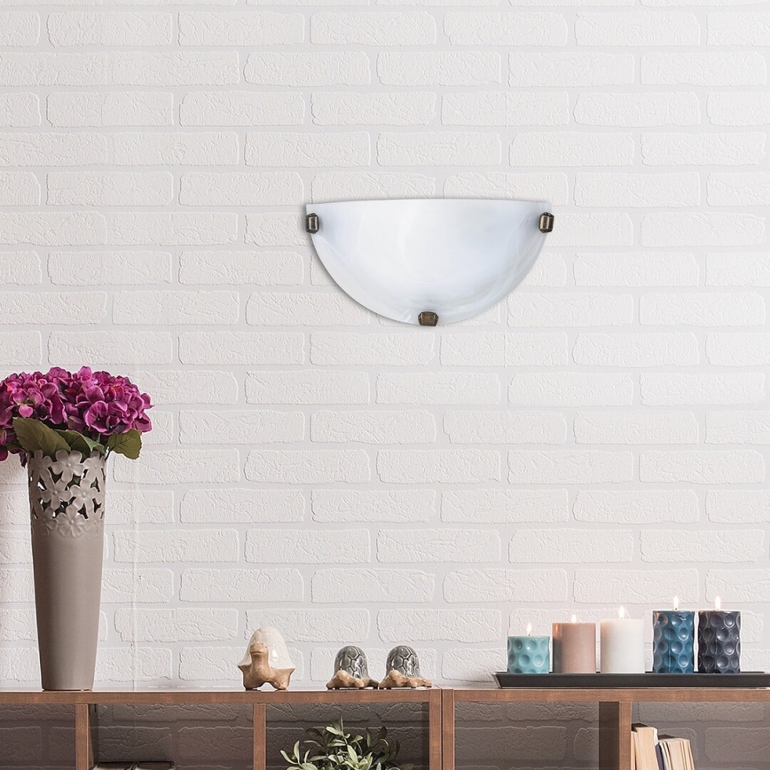 Rabalux - Stensko svetilo 1xE27/60W/230V alabastrno steklo