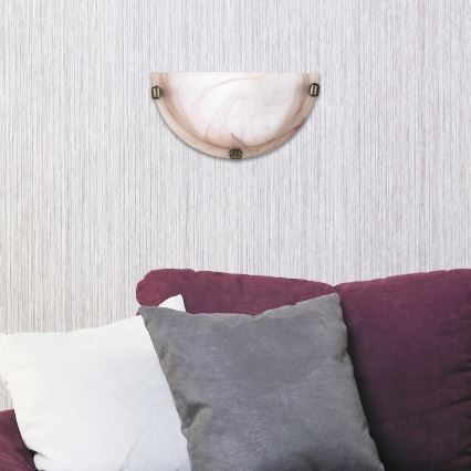 Rabalux - Stenska svetilka 1xE27/60W/230V alabastrno steklo