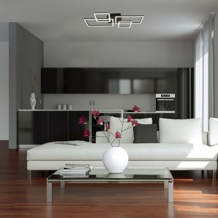 Rabalux - LED Lestenec LED/40W/230V črna 25,5x66 cm