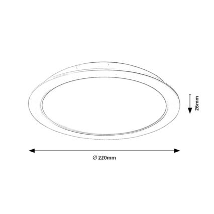 Rabalux - LED Vgradna svetilka LED/24W/230V pr. 22 cm