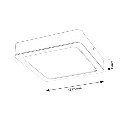 Rabalux - LED Stropna svetilka LED/18W/230V 17 cm