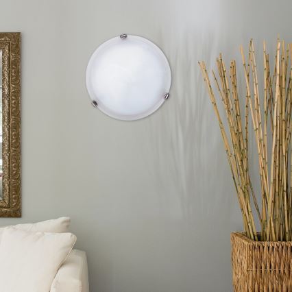 Rabalux - Stropna svetilka 1xE27/60W/230V alabastrno steklo