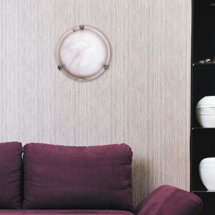 Rabalux - Stropna svetilka 1xE27/60W/230V alabastrno steklo