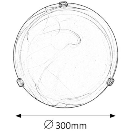 Rabalux - Stropna svetilka 1xE27/60W/230V