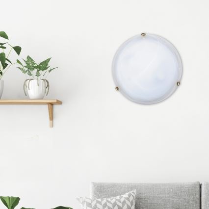 Rabalux - Stropno svetilo 2xE27/60W/230V alabastrno steklo