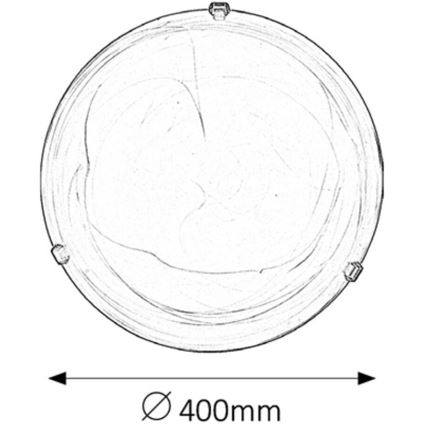 Rabalux - Stropna svetilka 2xE27/60W/230V alabastrno steklo