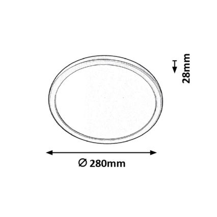 Rabalux - LED Kopalniška stropna svetilka LED/15W/230V IP44