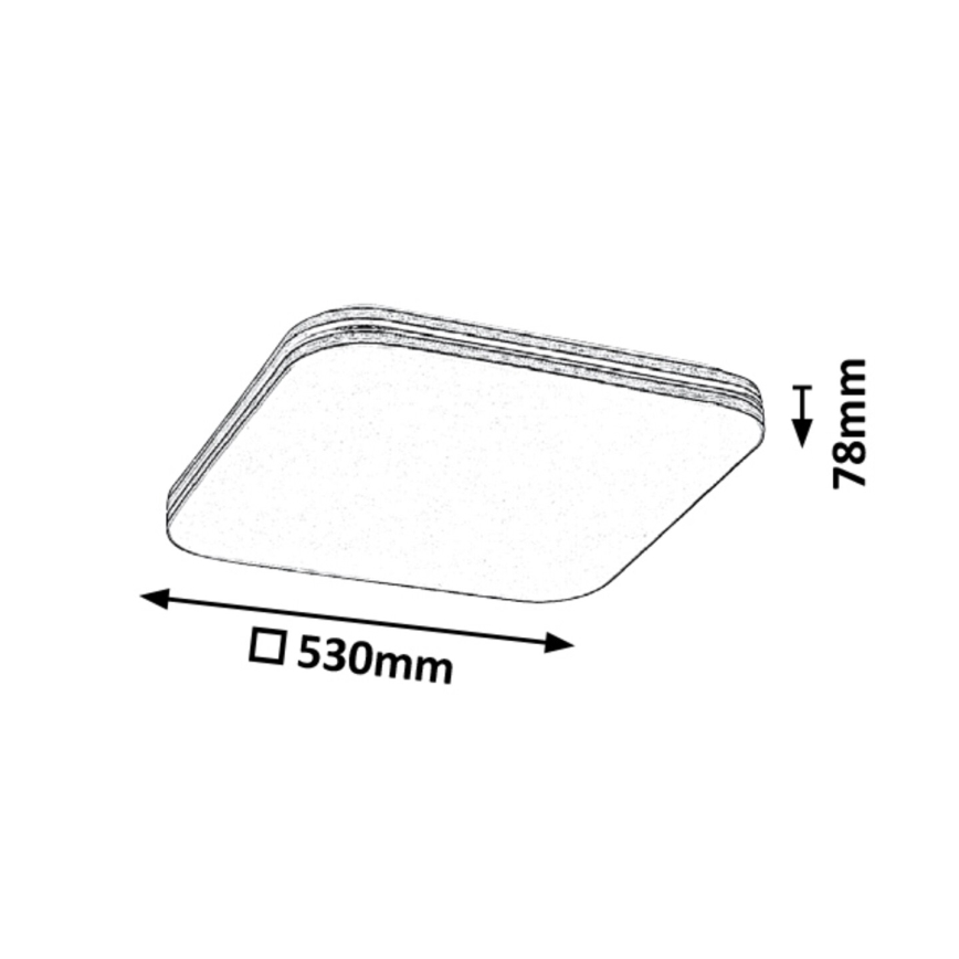 Rabalux - LED Stropna svetilka LED/36W/230V kvadratna